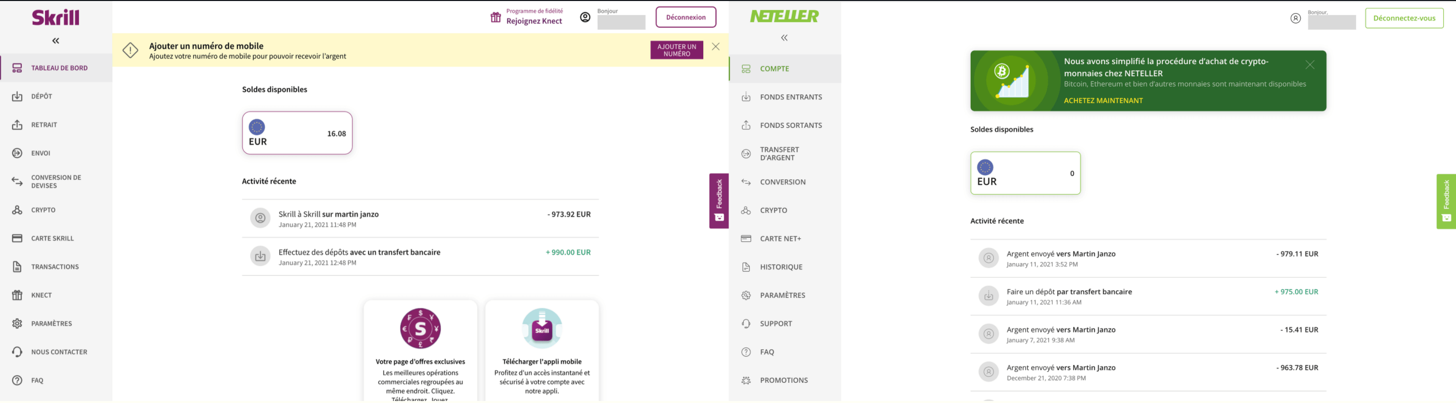 Skrill vs neteller : lequel choisir pour vos paris sportifs ?